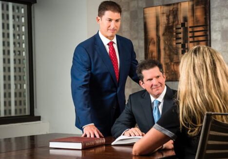 Matt Sedacca and Marc Neff consulting a client